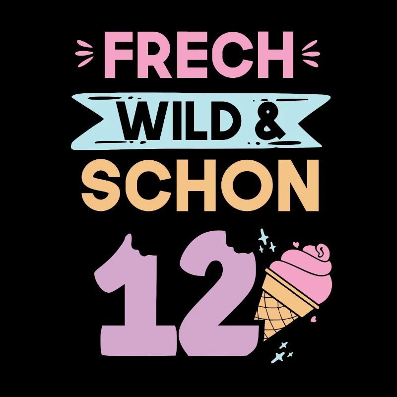 12 Jahre Geburtstag Junge Mädchen Eis essen