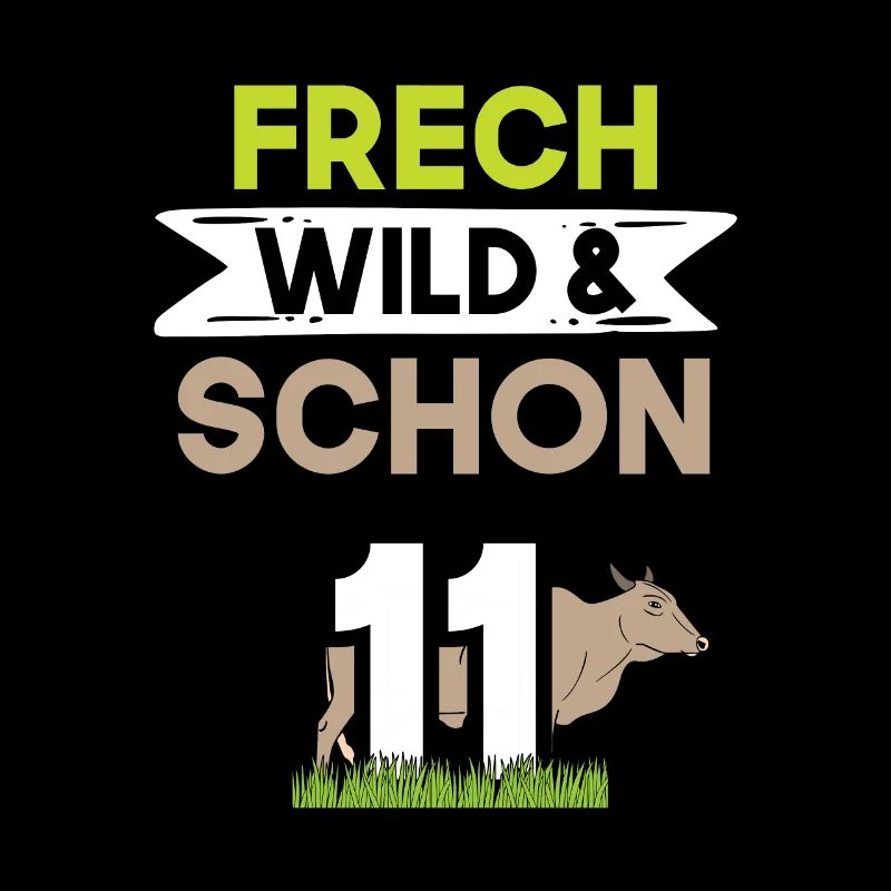 11 Jahre Geburtstag Junge Mädchen Kuh