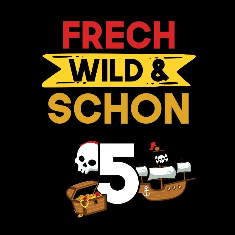 5 Jahre Geburtstag Junge Mädchen Pirat