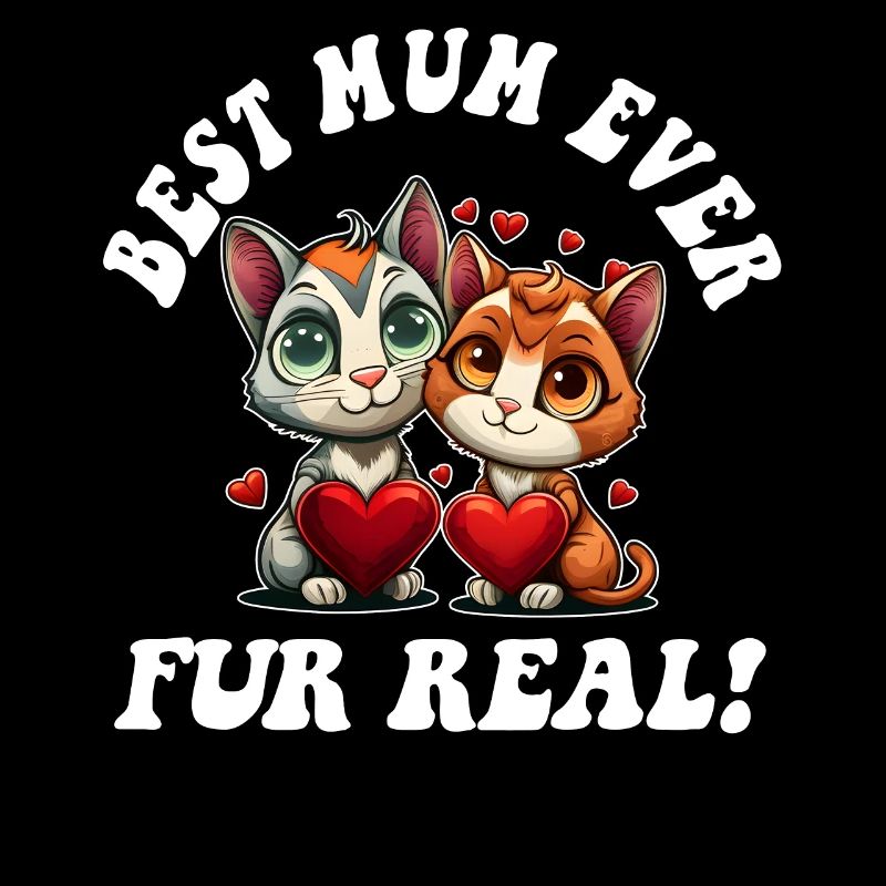 Muttertag mit Katzenfell Echt süßer Muttertag