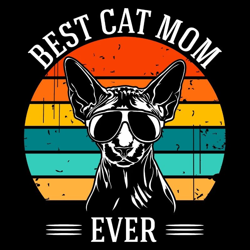 Meilleure maman chat de tous les temps Sphynx chat chats Wilsigns