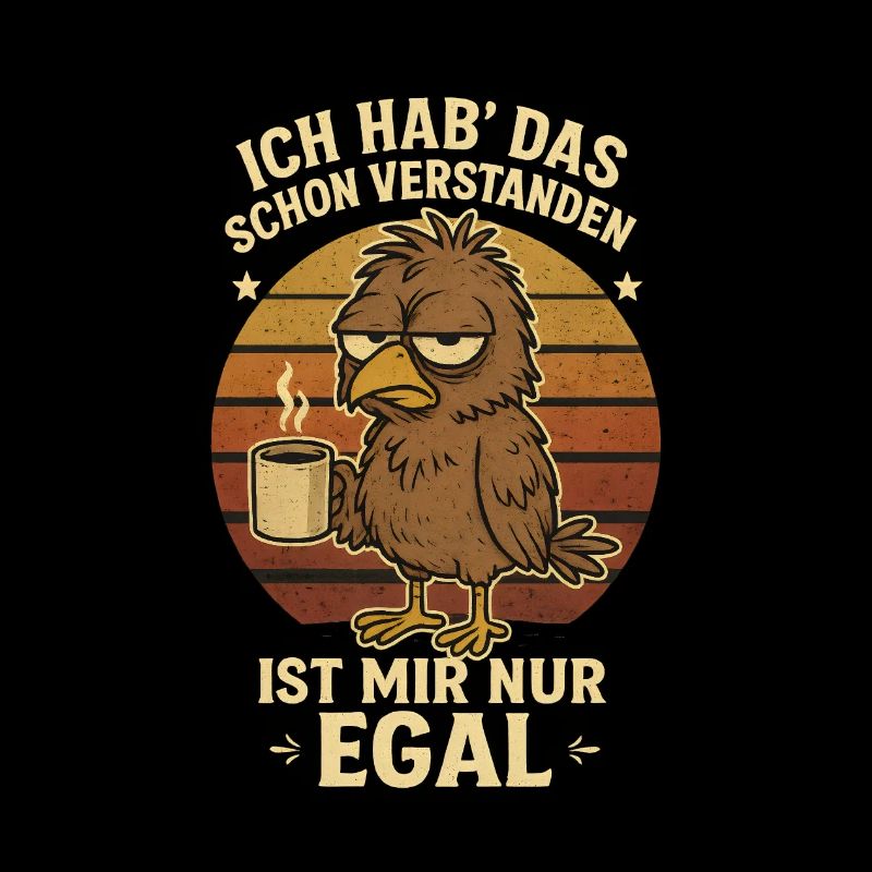 Frühe Vogel ist mir egal Kaffee lustig