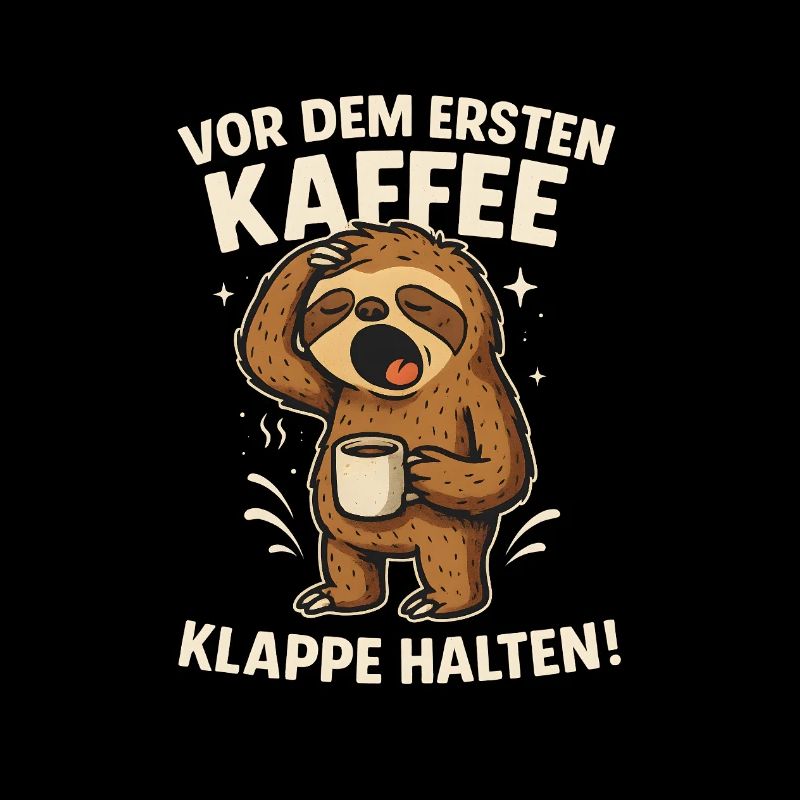 Sloth Coffee Shut Up Keep Work Office