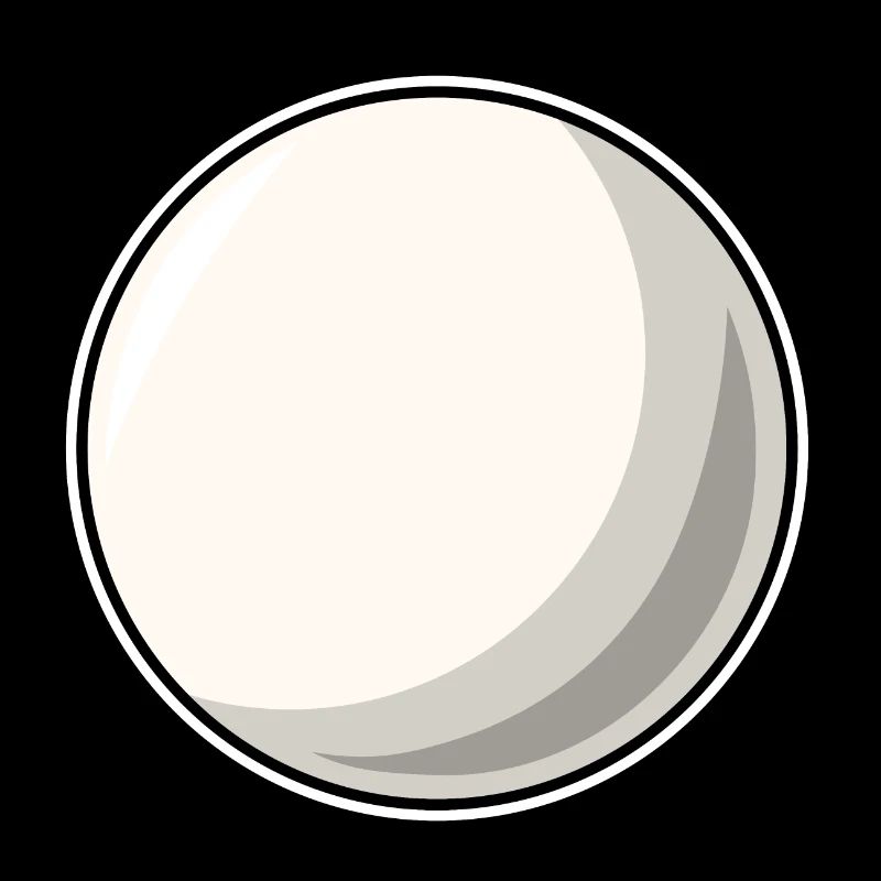 Boule de billard blanc