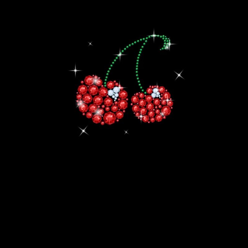 Red Cherry Cherries Fruit Glittering Fruit