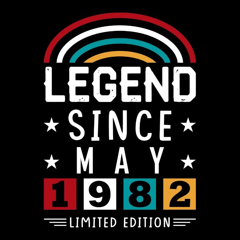 1982 Legend Since Geburtstag Geschenk Mai