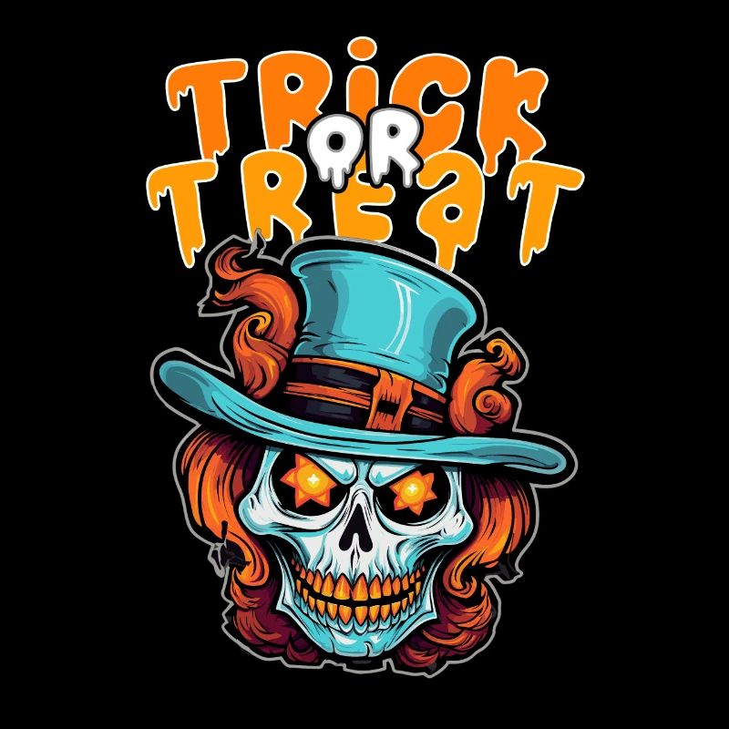 Halloween Design Creepy Skeleton Design