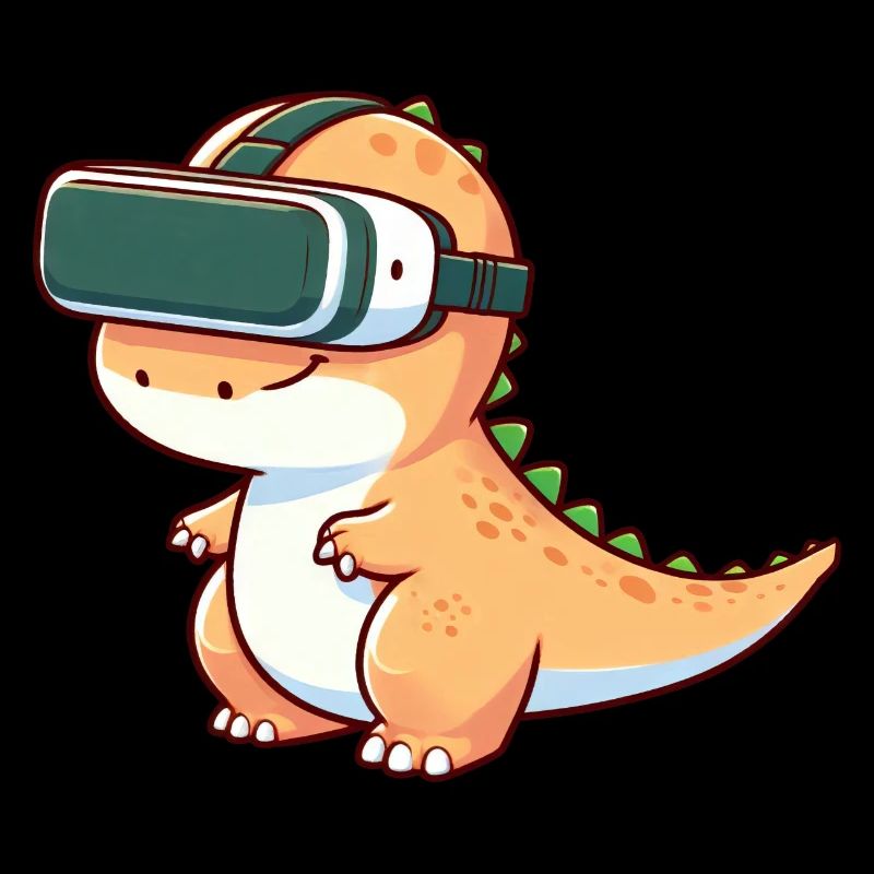 Dino T-Rex VR Gamer Virtual Reality Gaming