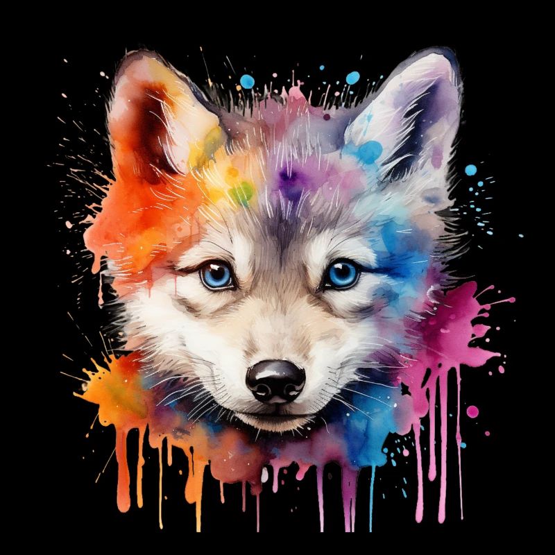Wolf, grauer Wolf, Wolfsjunges