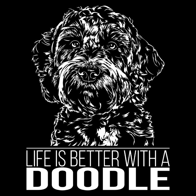 DOODLE Life is better Hunde Sort Wilsigns