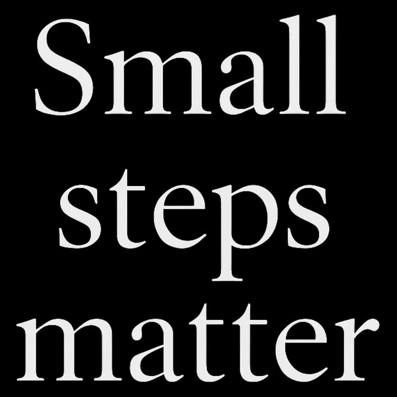 Small Steps Matter – Minimalistisches Design