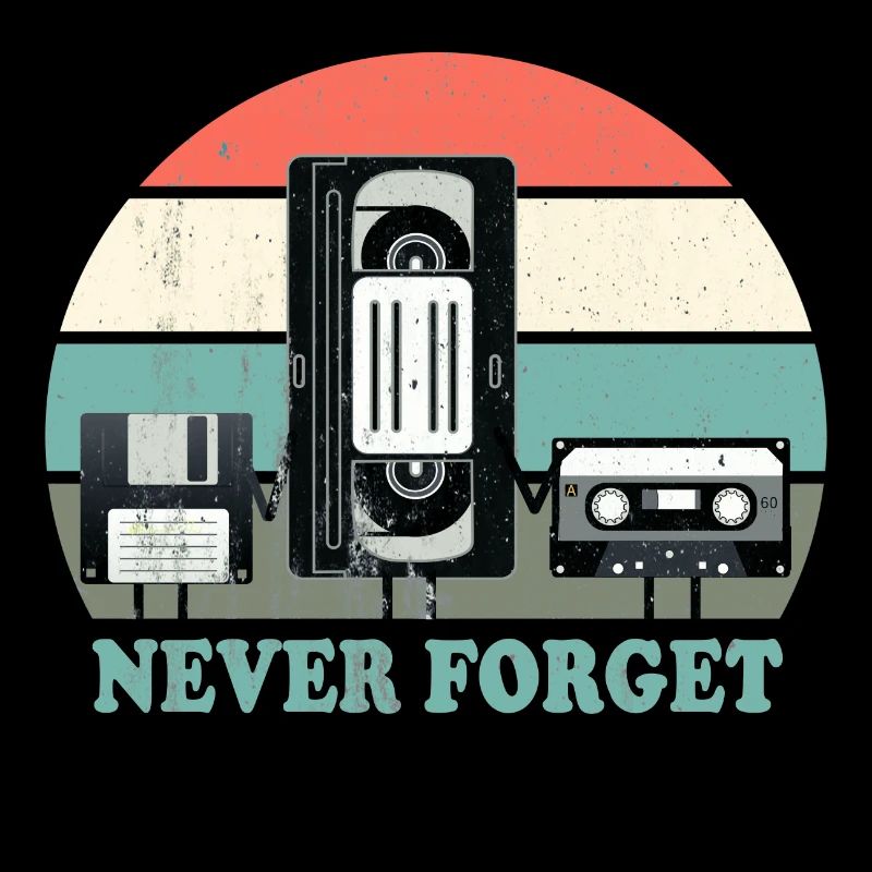 Never Forget-VHS, Kassette, Diskette Disc-Old School