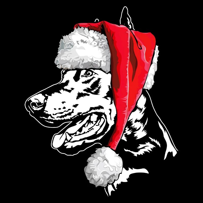 Santa Dobermann Weihnachten Hunde Wilsigns