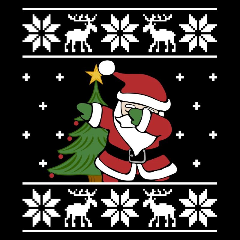 Laid de Noël Pull Père Noël Dab
