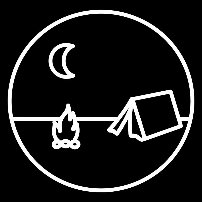 Camping -midnight + campfire