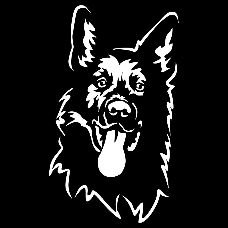 German Shepherd Head "Black Edition"
