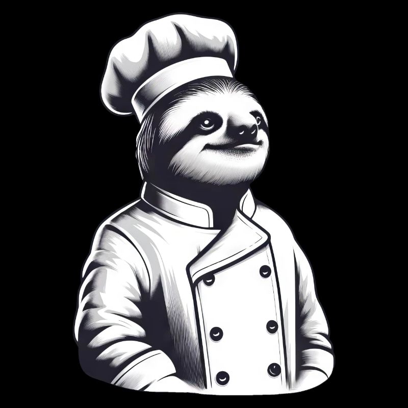 Proud Sloth Chef: Master of the Kitchen