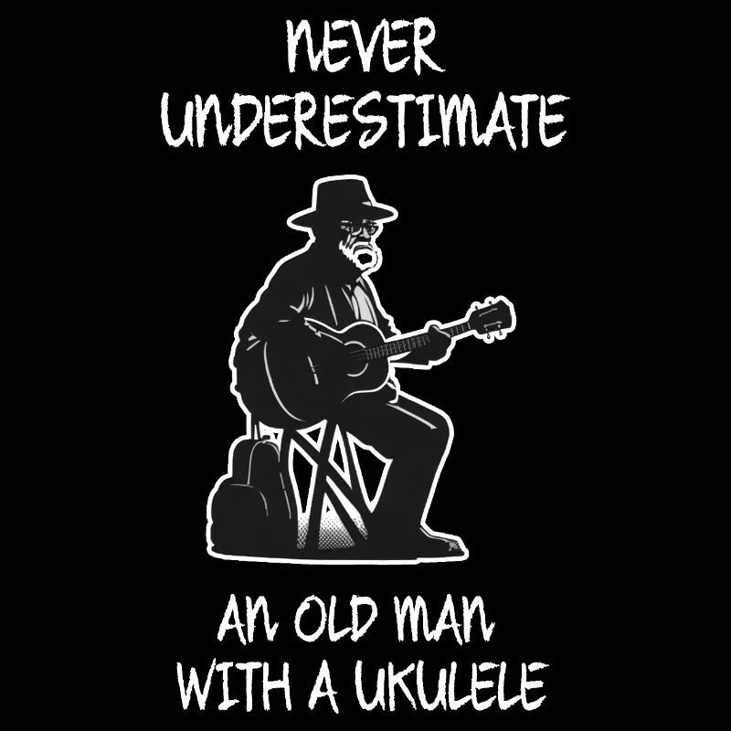 Unterschätze niemals einen alten Mann mit einer Ukulele