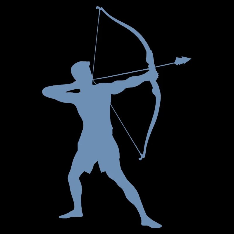 Bogenschütze-Silhouette, Präzises