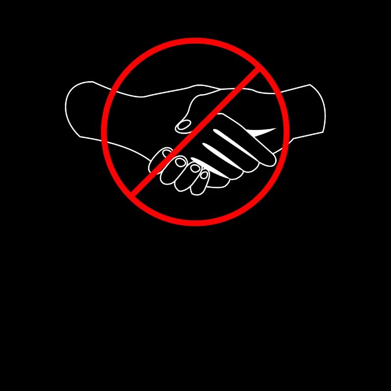 Handshake Prohibited I Stop COVID19