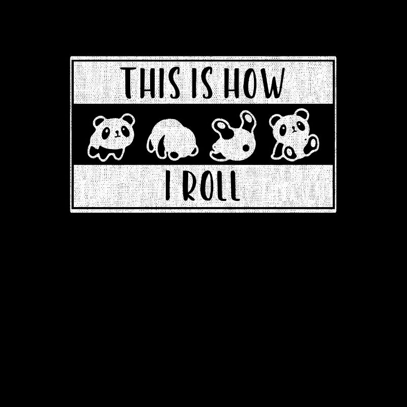 Mignon petit panda d’ours c’est comme ça que je roule