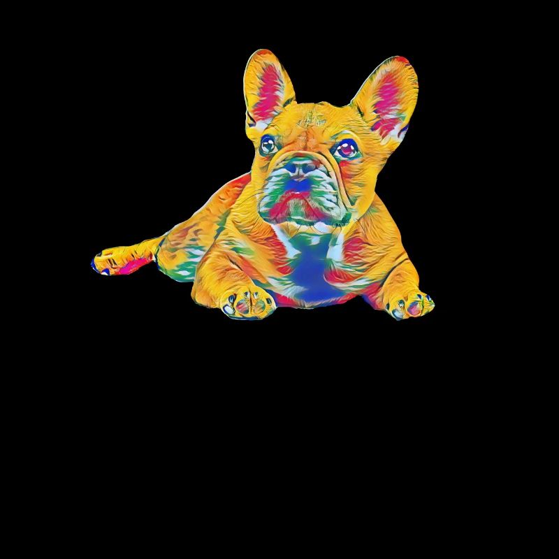Chiot rétro bouledogue français