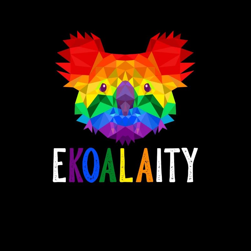 Ekoalaity Koala Bear Pun LGBT Rainbow Gesc