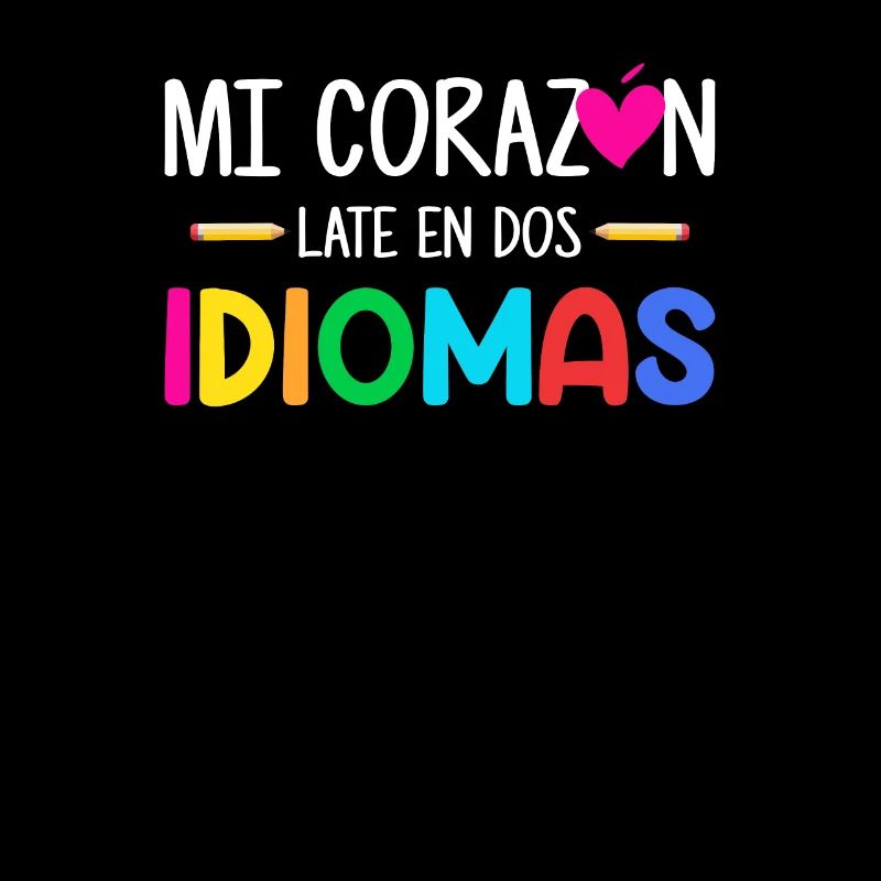 Mi corazon late en dos idiomas, bilingual Spanish