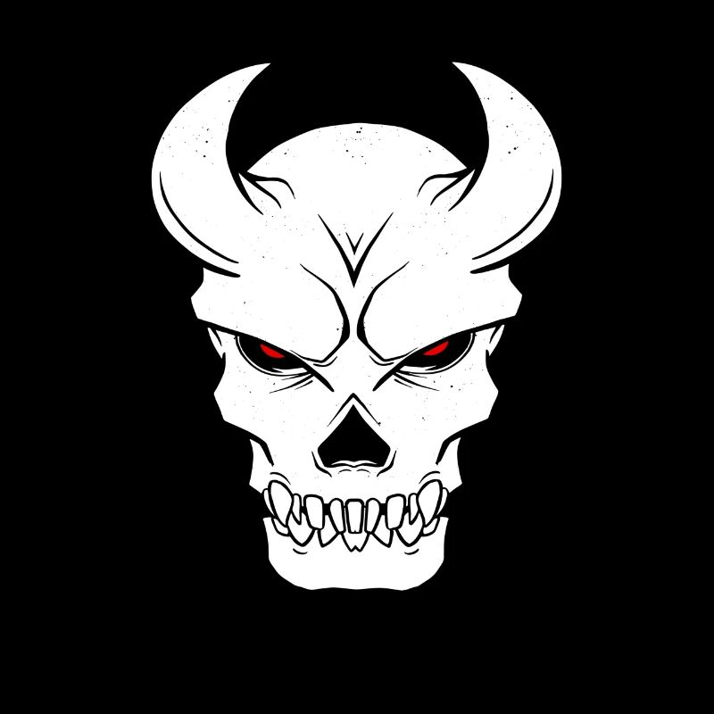 Devil Skull Skull Satan Horns