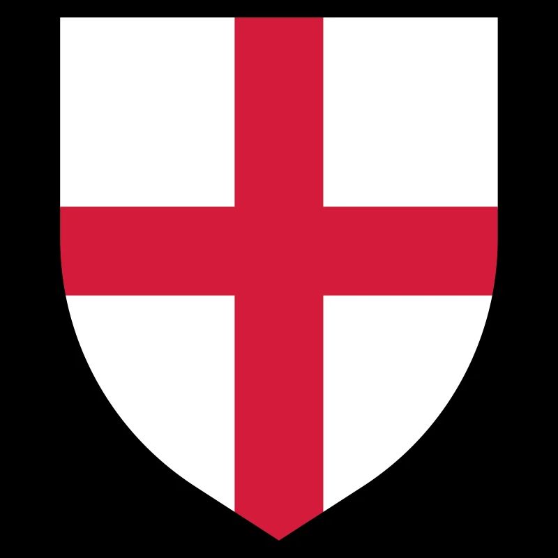 Drapeau de l'Angleterre St George's Cross Shield (sans contour)
