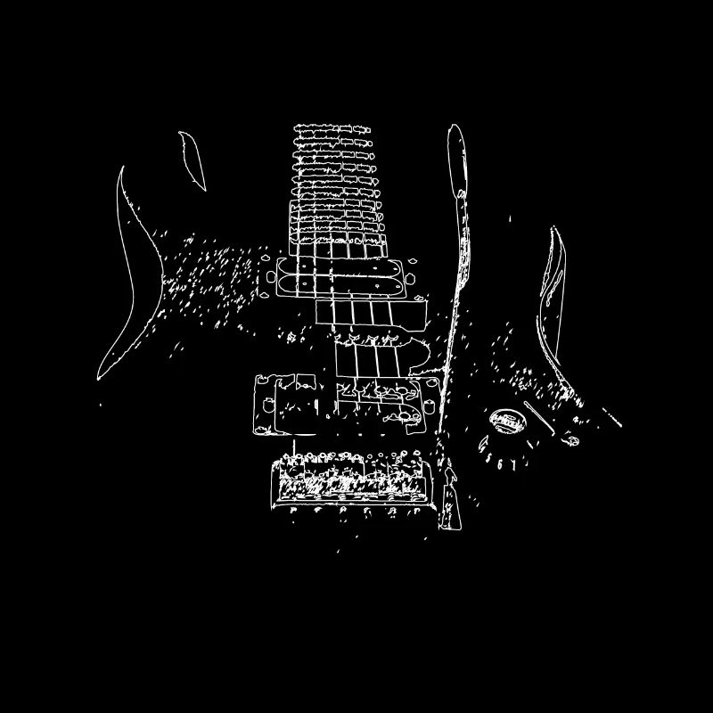 Conception de guitare électrique comme graphique