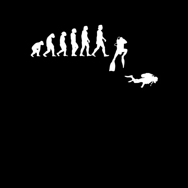 Diver evolution of man - diving -