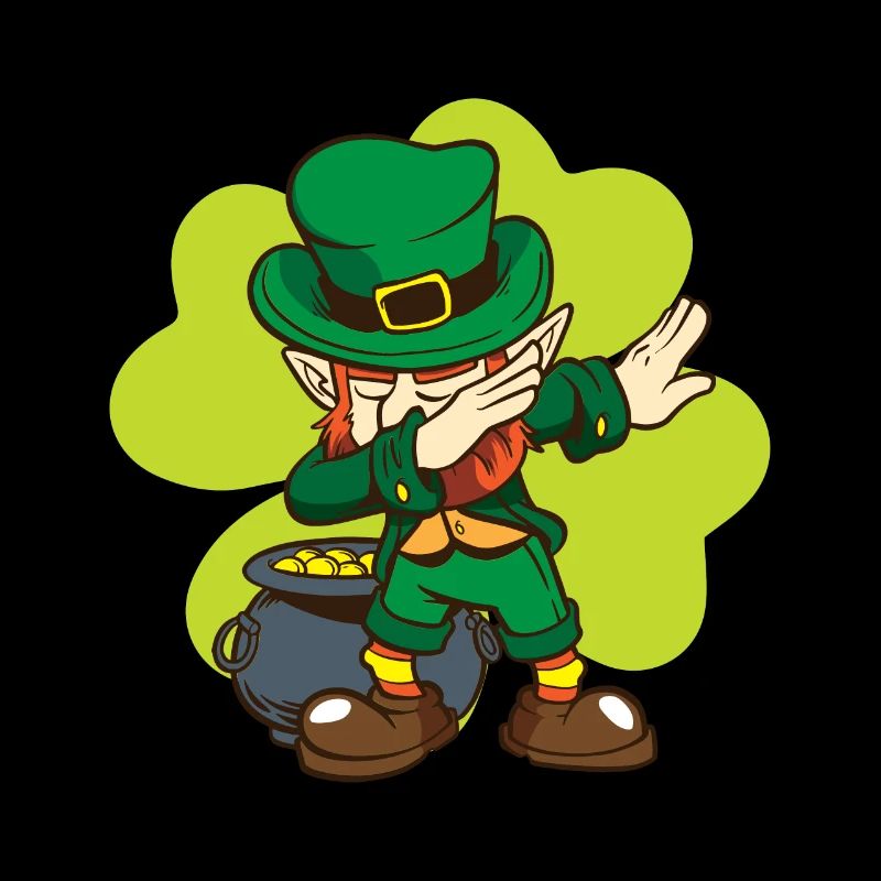 St Patricks Day Dabbing Leprechaun