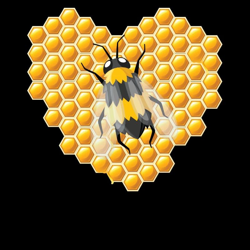 Bee beekeeper beekeepers honeycombs illustration