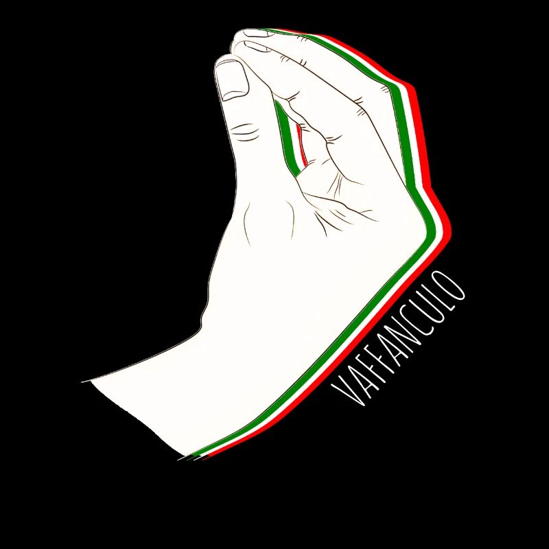 Vaffanculo Hand Geste Italien Italiener
