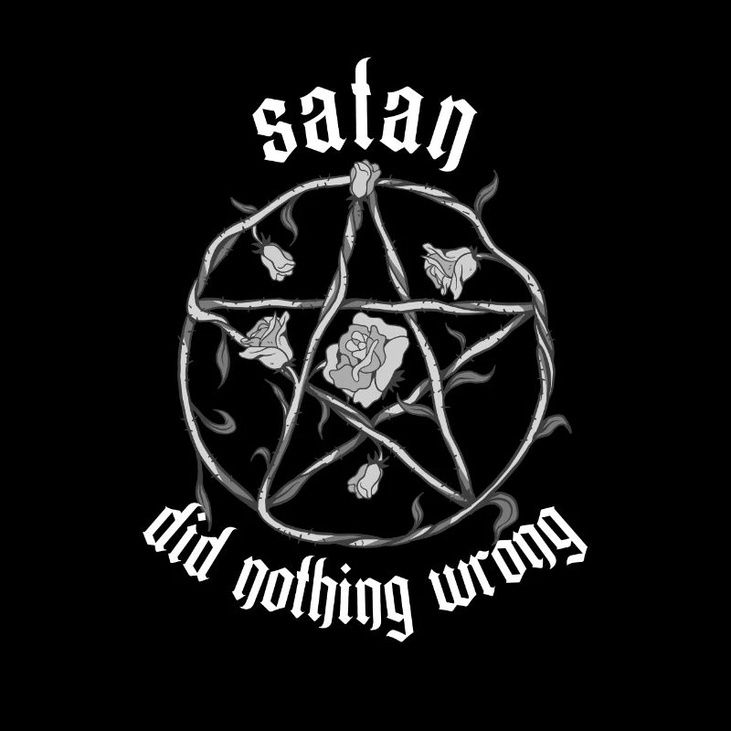 Satan did nothing wrong pentagram Goth