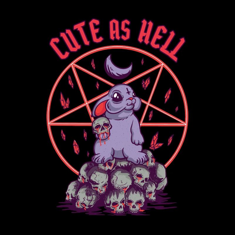 Cute as Hell pentagram goth grunge
