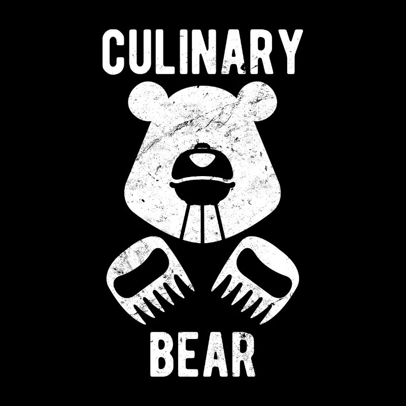 Clever Culinary Bear Grilling Design BBQ