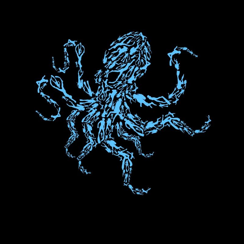 Diver Creative Octopus Kraken Scuba Divers