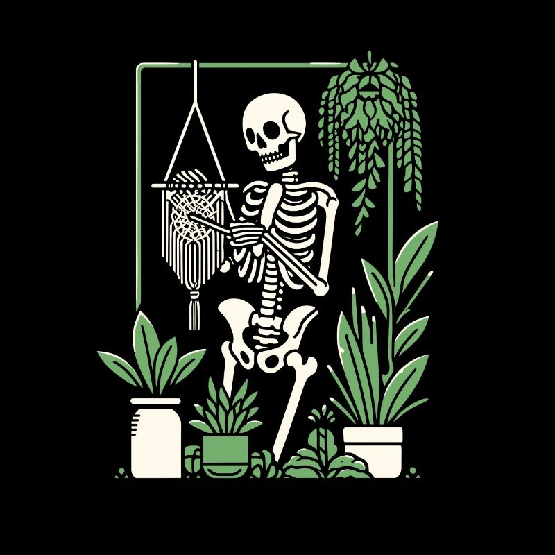 Macrame and plants