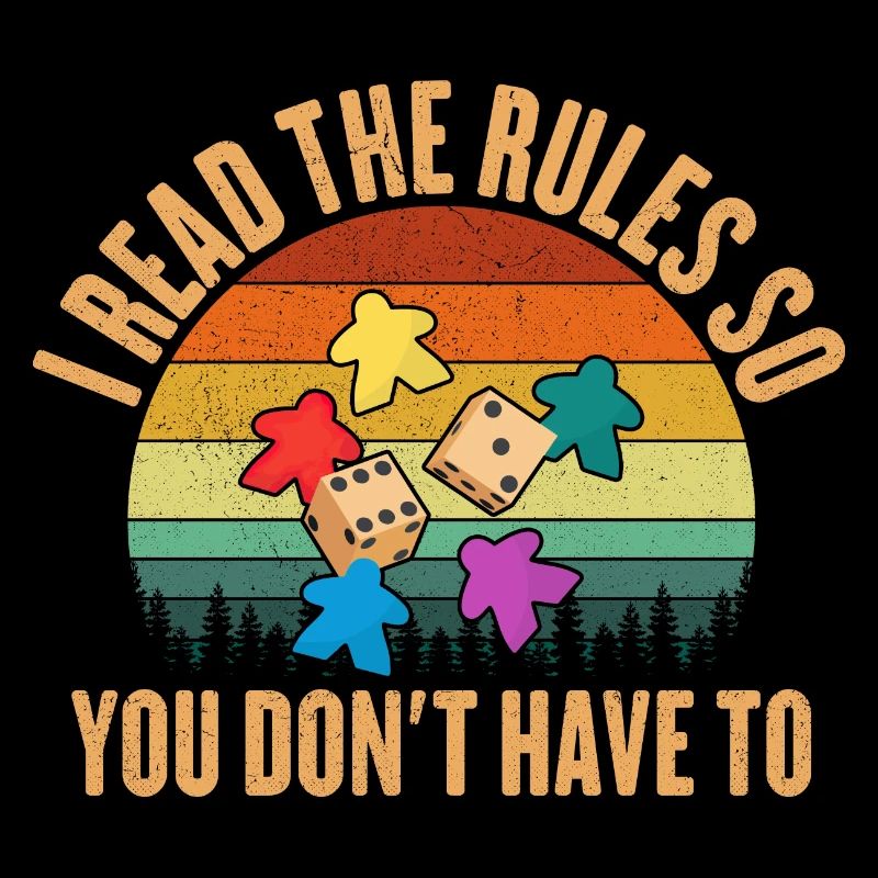 I read the rules, funny board game