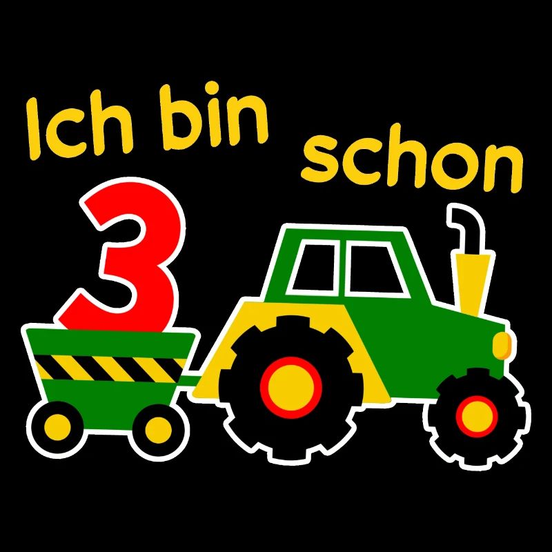 Bin schon 3 Landwirt 3. Geburtstag Kinder Geschenk