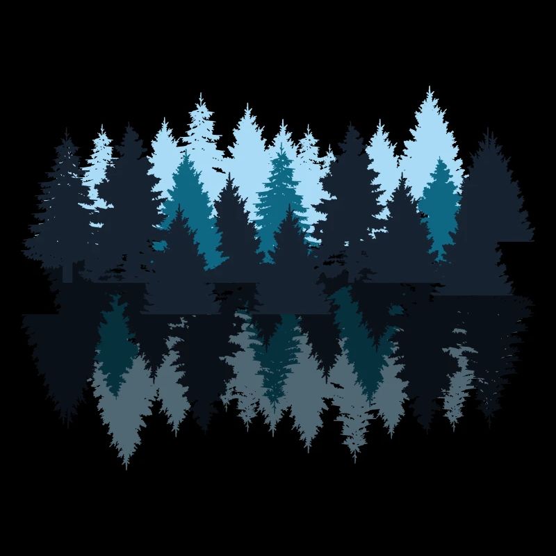 Outdoor Wilderness Nature Lovers Forest Vector Graphics