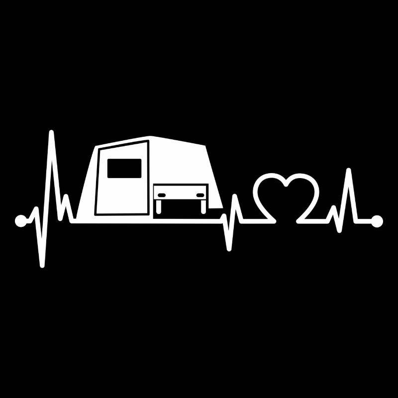 Camptourist Klappfix heartbeat -white-