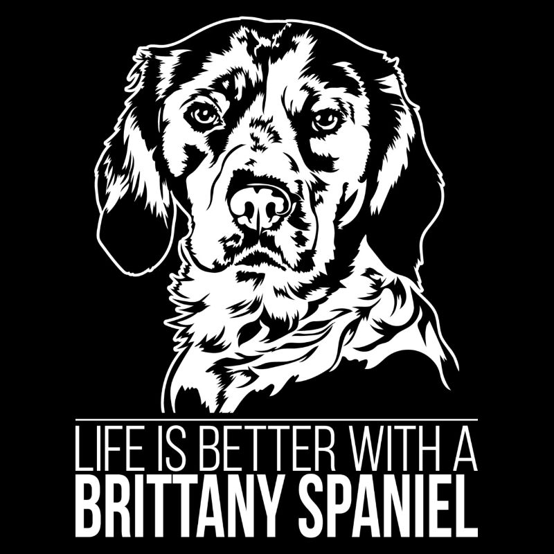 Brittany Spaniel life is better Hunde Wilsigns