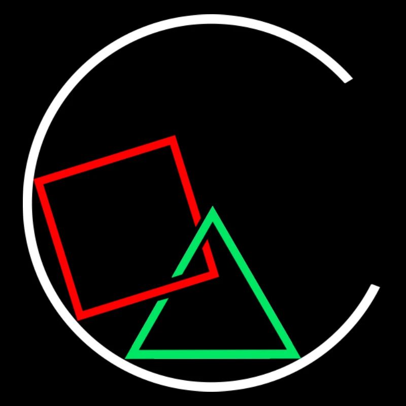 Carré et triangle dans un cercle
