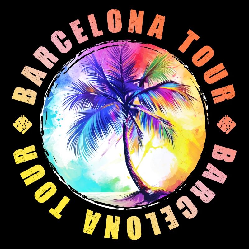 Visite de Barcelone colorée