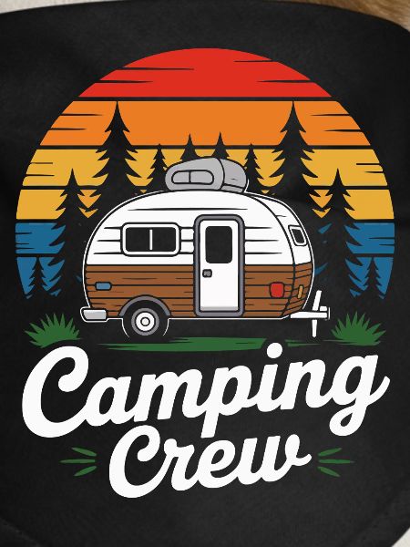 Retro Camping Crew Caravan