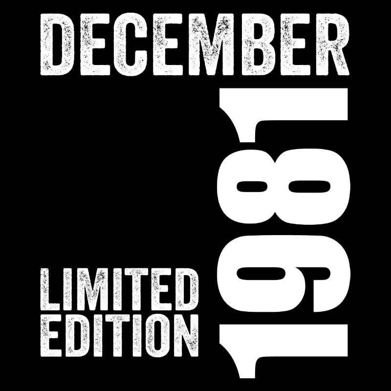 Retro Geburtstagsgeschenk - Dezember 1981