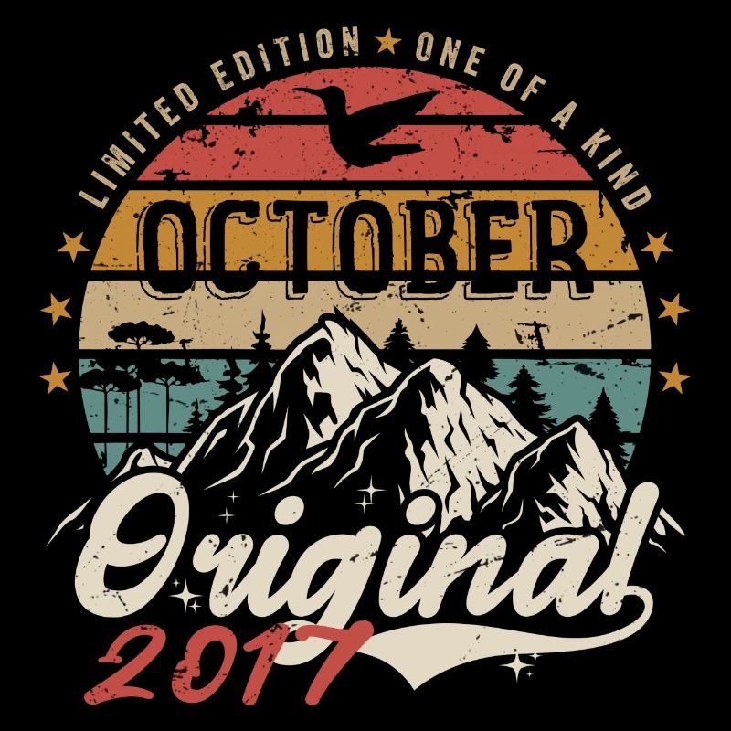 Birthday Gift - Vintage Born October 2017